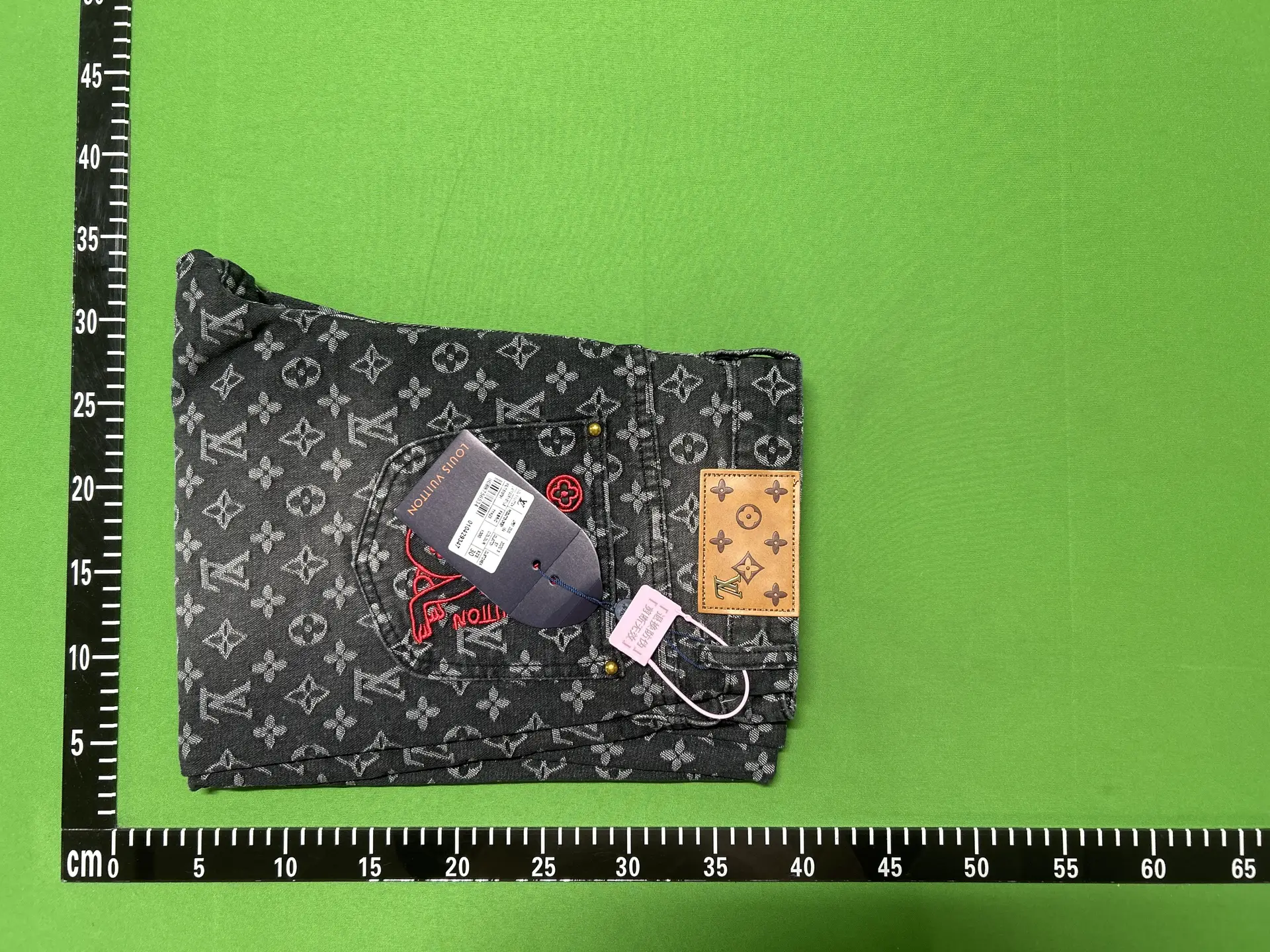 Louis Vuitton Monogram Denim Jeans Black