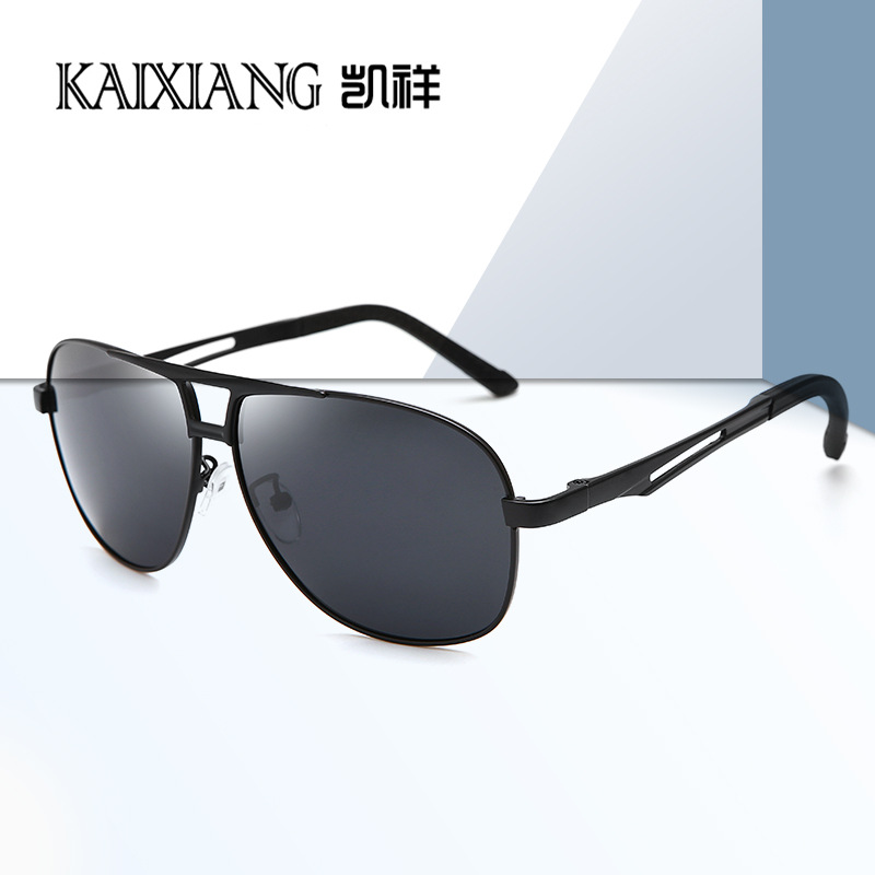 2021 new metal aluminum magnesium color-changing polarized sunglasses cross-border retro goggles driving fishing glasses