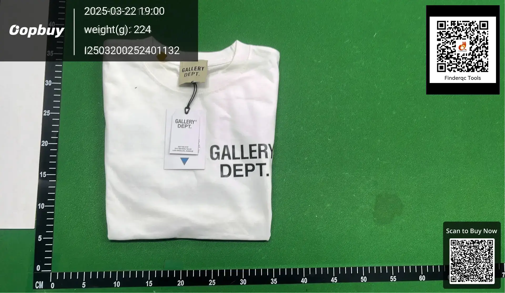 GALLERY DEPT. White Printed Short-Sleeved T-Shirt