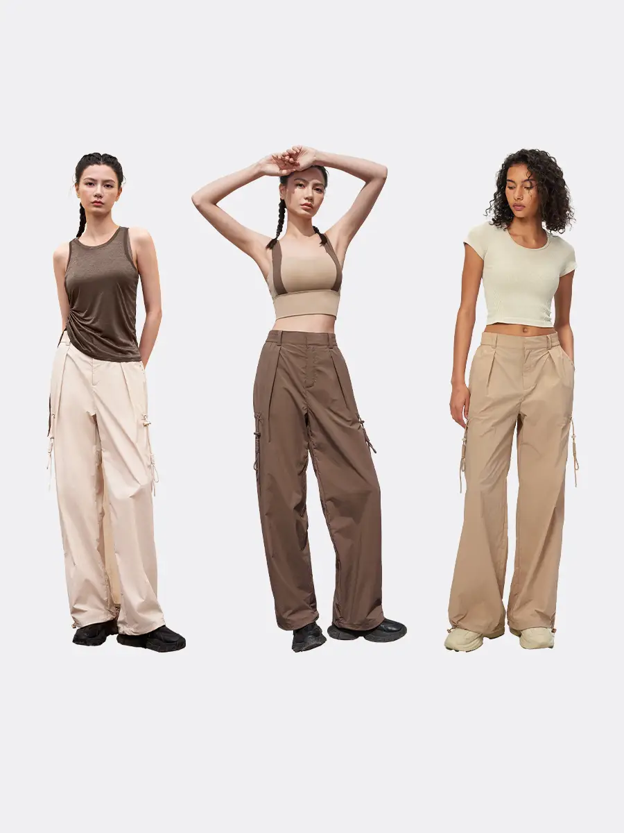 Outdoor Cargo Pants Spring and Summer Women's Sun Protection Upf50+ Windproof and Splashproof Loose pants 11305 | Particle Mania