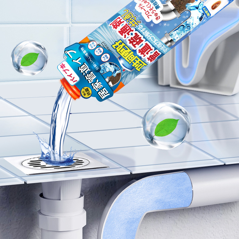 LUZU pipe dredge agent kitchen floor drain drain pipe oil stain hair dissolving artifact sink toilet deodorant