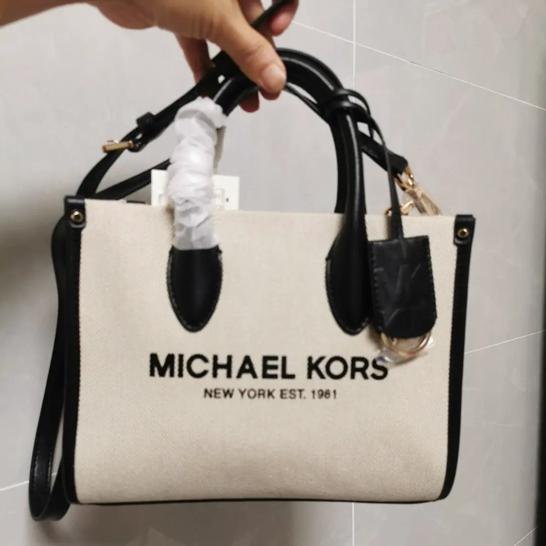 M Women's Bag 2025 New Mirella Tote Bag Genuine Leather Large Capacity Portable Shoulder Crossbody Bag Shoulder Crossbody Bag