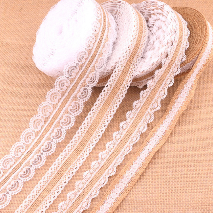 Special offer 2.5cm linen roll lace lace DIY handmade Christmas wedding crafts lace linen roll