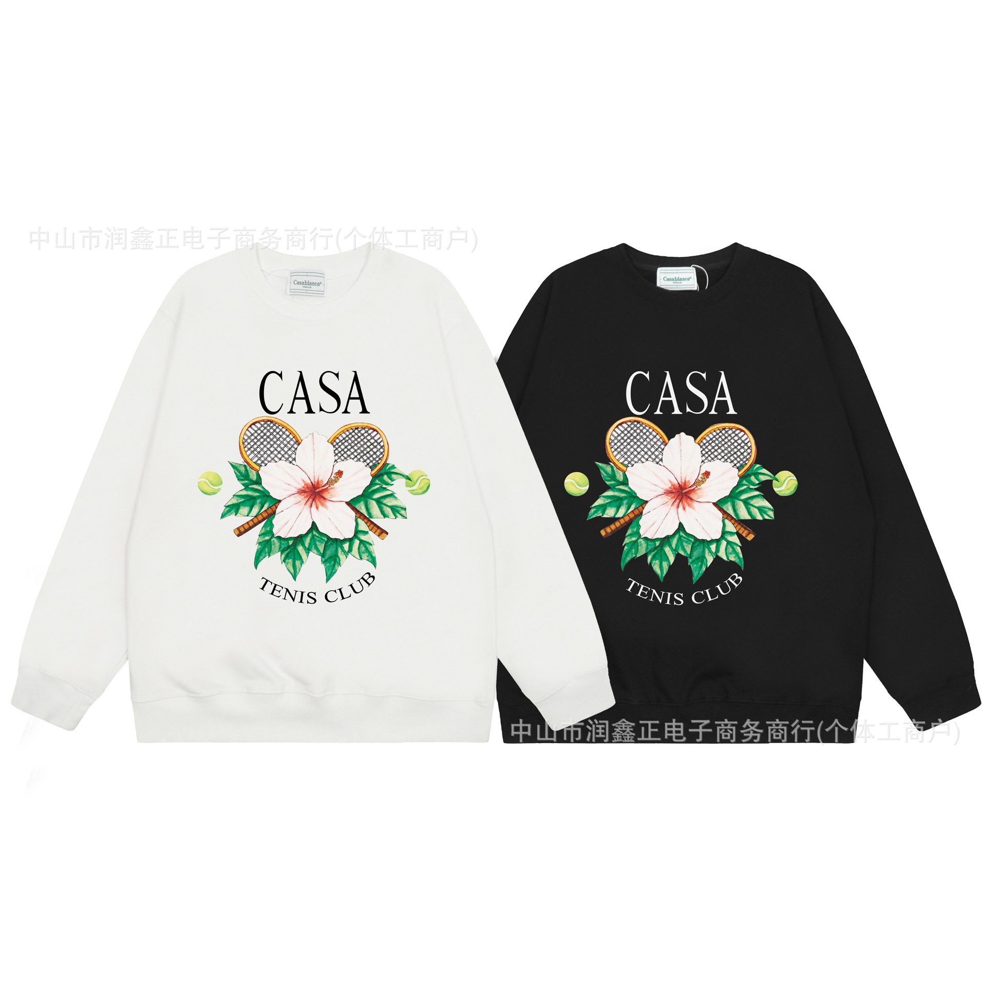 European Fashion Brand Casa 2024 Autumn and Winter New Sweatshirt Printed Men's and Women's Cotton Loose Sweatshirt