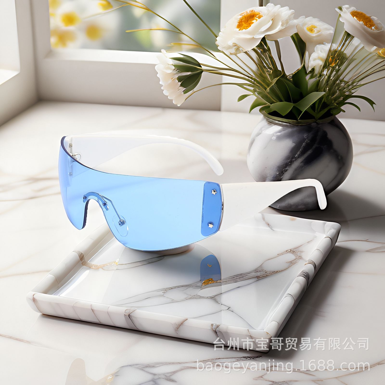 European and American new one-piece goggles y2g Millennium hot girl fashion personalized sunglasses women's net red ins sunglasses 3553