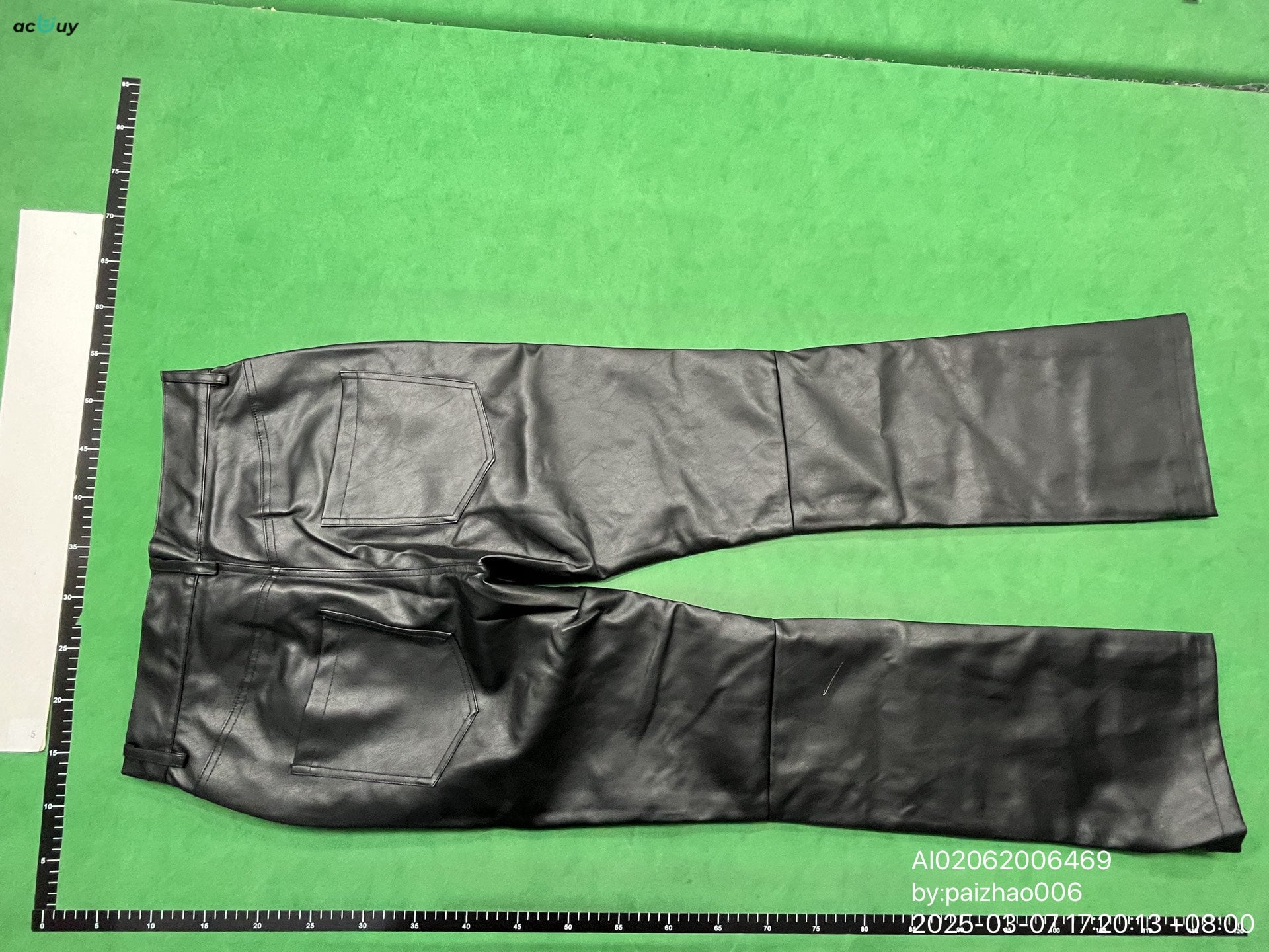 Original Erd 24Fw Melancholy Rich Second Generation Leather Pants Big Smoke Dyed Super Handsome silm Micro Loose Casual Pants QC