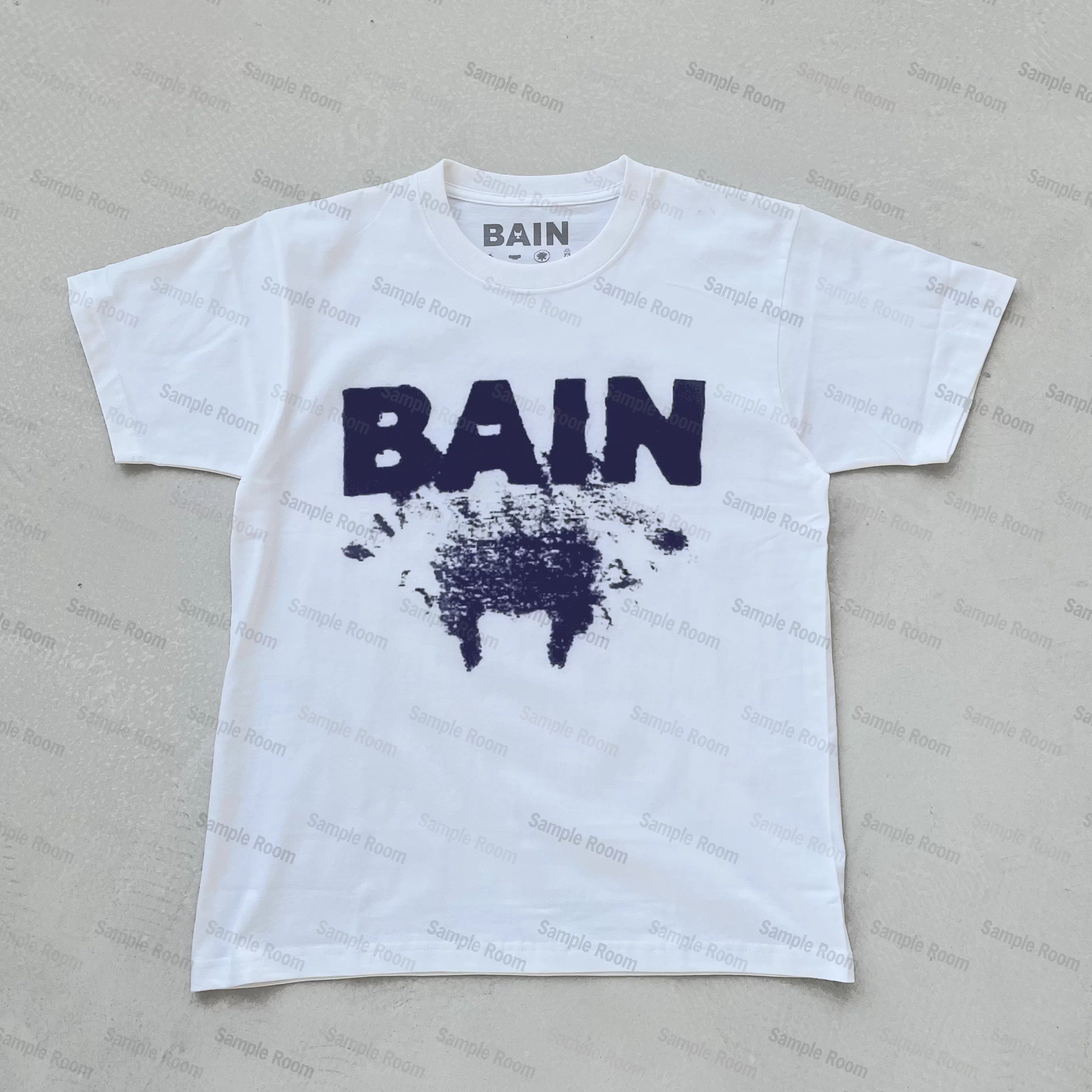 WhiteCollarWill x Che Bain T shirt heavyweight retro tube woven digital printed T-shirt