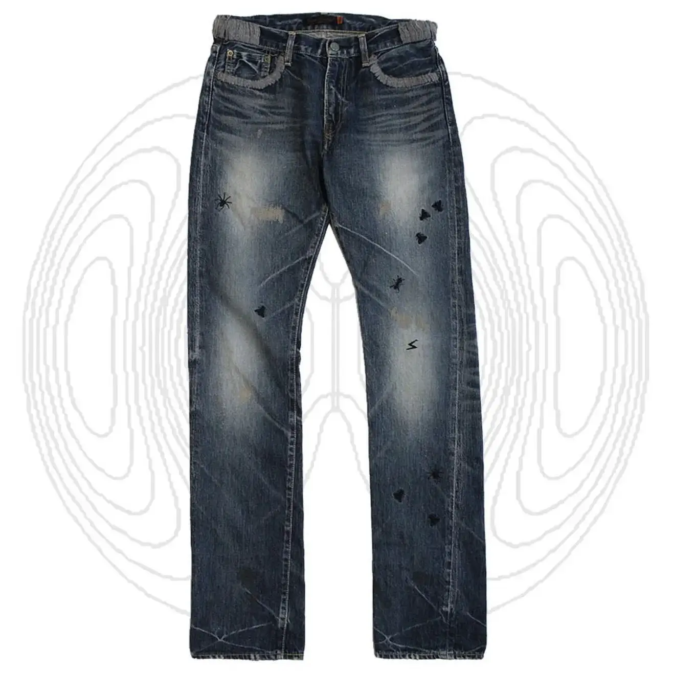 Undercover 06ss AW Archive Insect Print Jeans