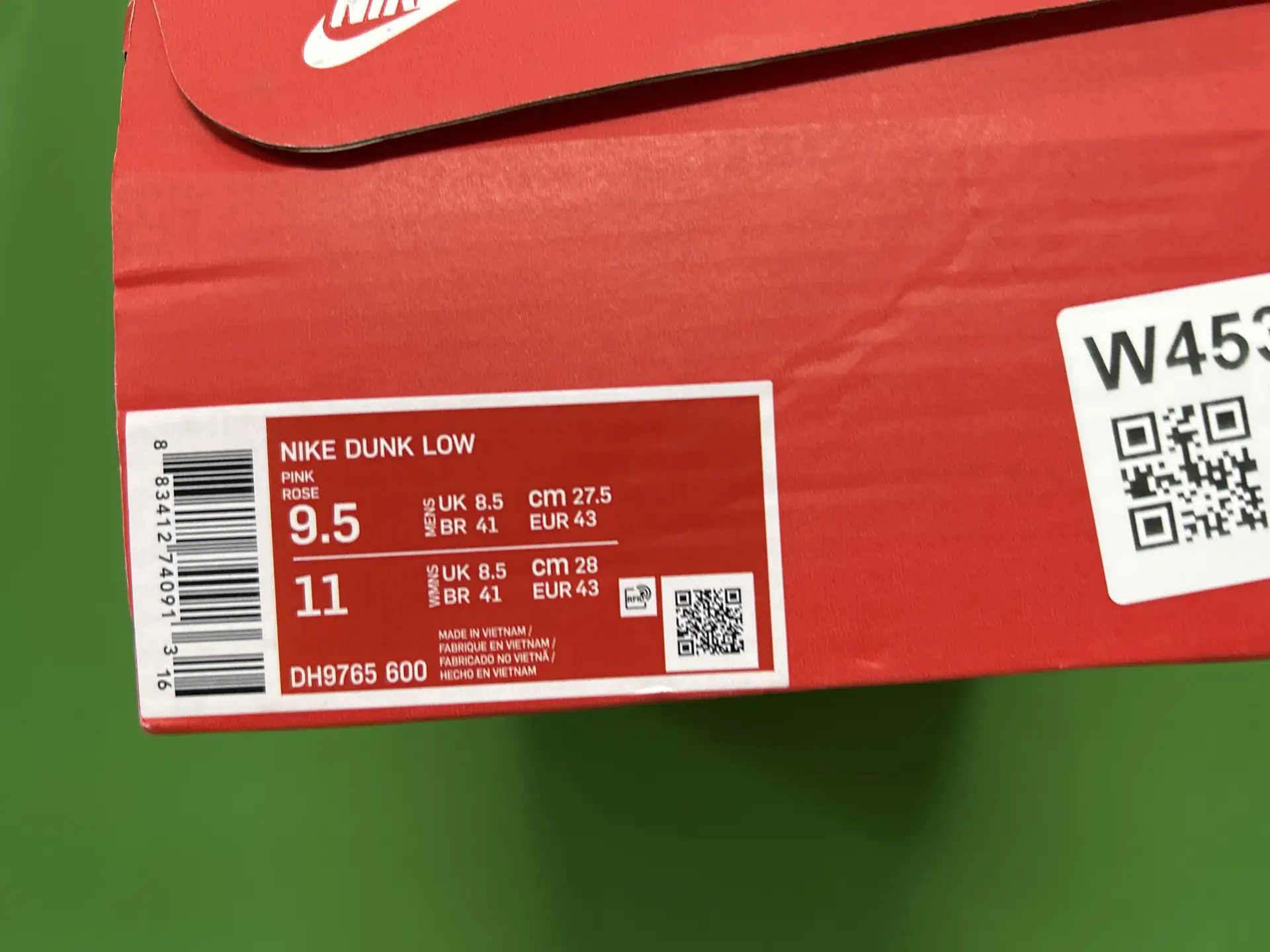 Nike Dunk Low Pink Rose DH9765 600