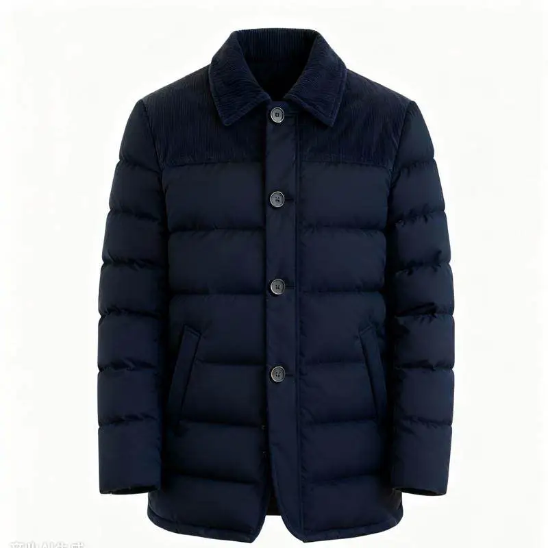 Diamond Quilted Jacket Collar Cotton Jacket W/D