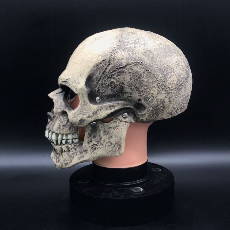 LaTeX skull mask movable Halloween horror mask chamber haunted house helmet props skull mask