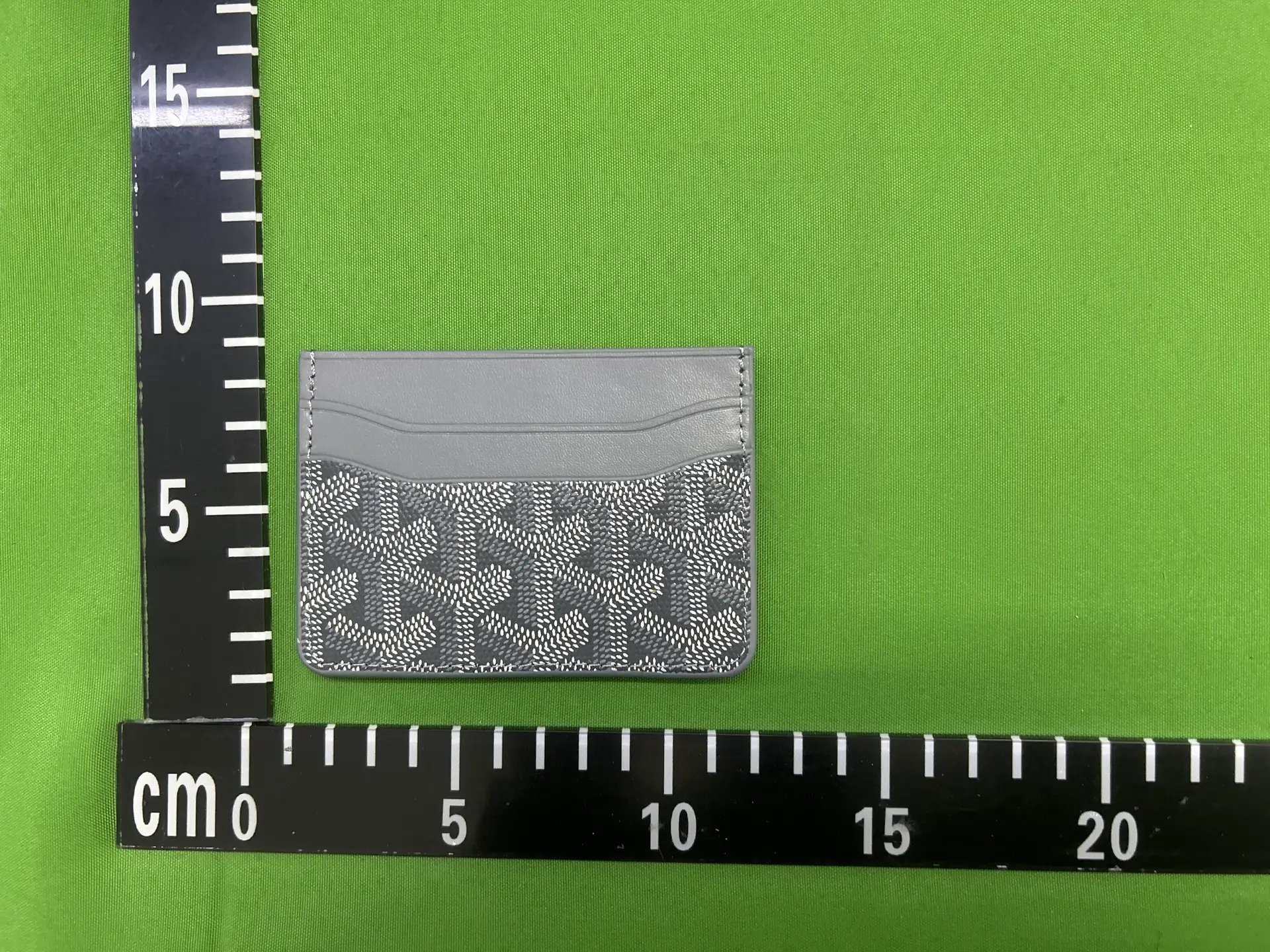 Goyard Grey Canvas Card Holder