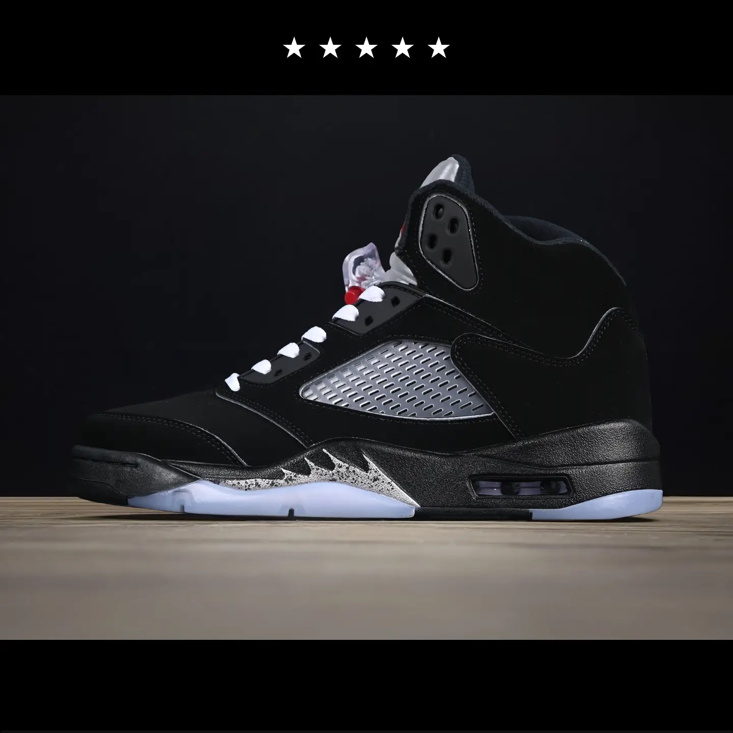 Air Jordan 5 Retro Black Metallic