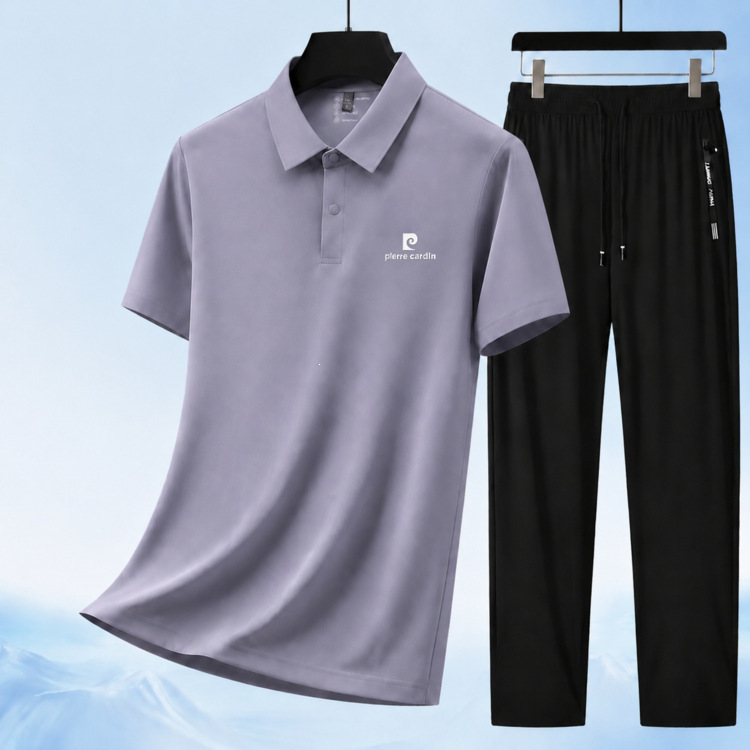 Fashionable New Business Men's Sports and Leisure Suits, Fashionable and Versatile Two-Piece Suits for Young and Middle-Aged Men