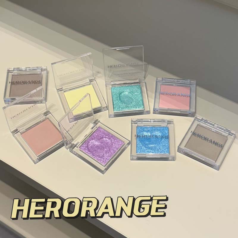 HERORANGE ~ Dawn Monochrome Eyeshadow Low Saturated Matte Pearlescent Flash Waterproof Sweat-proof Brightening Highlight Eyeshadow