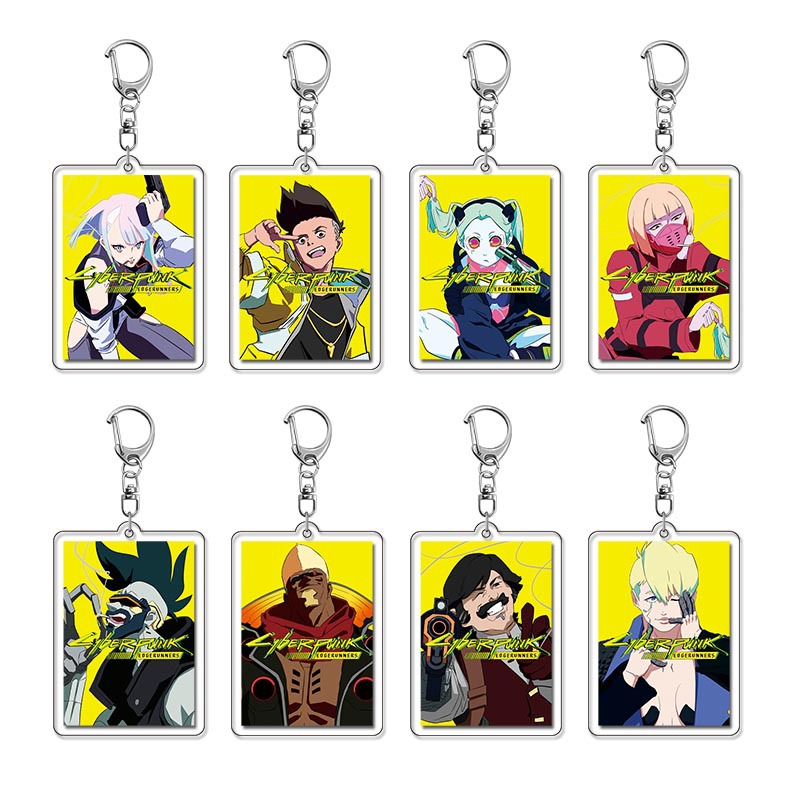 Cyberpunk Edgerunners Runners David Lucy Rebecca Wandering Blade Acrylic Keychain Pendant