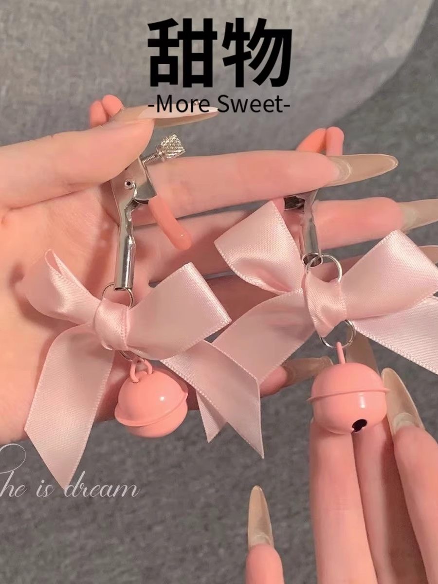 Sexy Bowknot Bell Nipple Clamps, Nipple Clamps, Clitoral Clamps,  Clamps, Breast Punishment, Teasing, Stimulation, Sm Products for Men