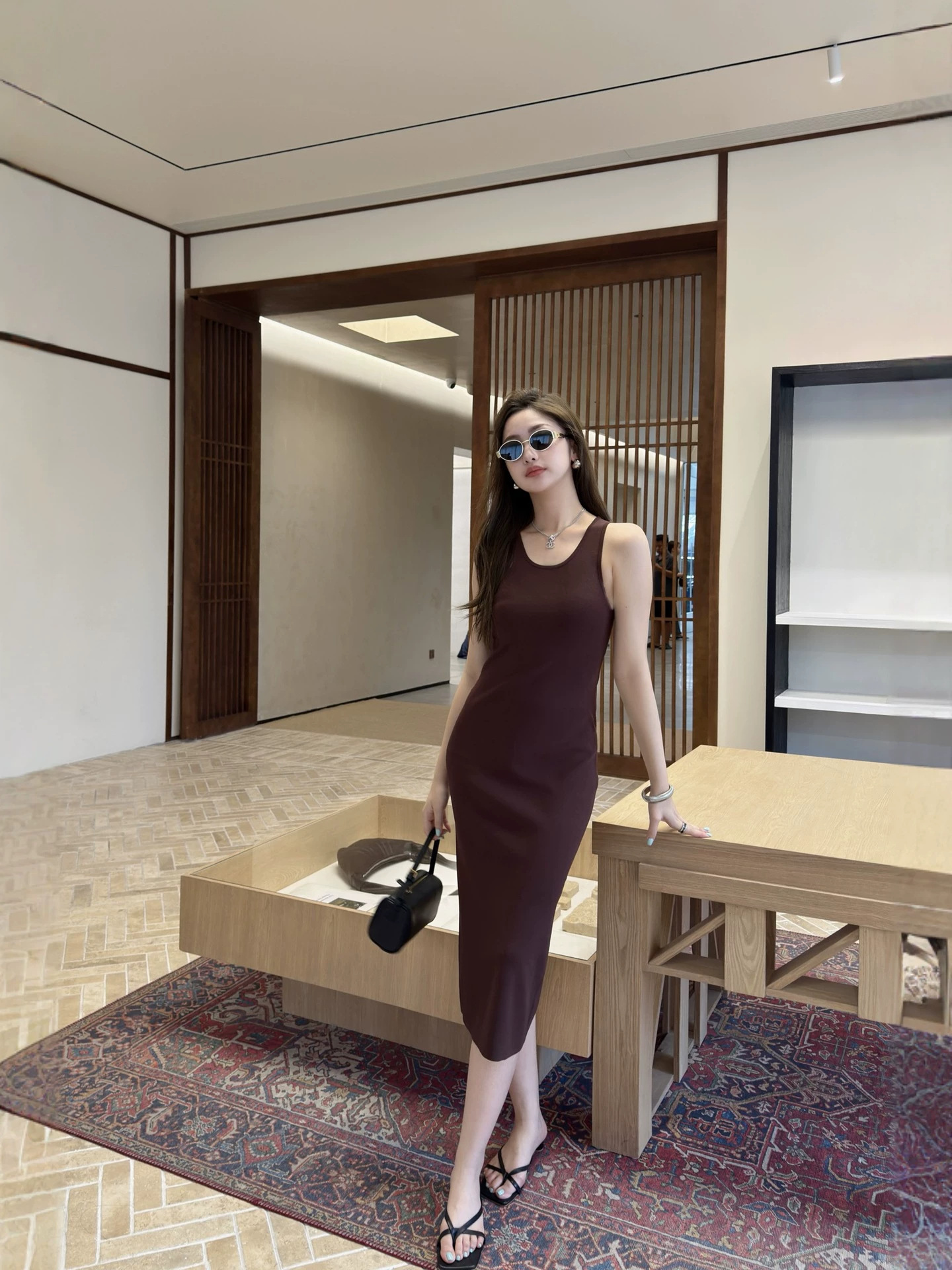Clearance Sale with Limited Sizes at Special Prices |   Summer Slim-Fit Dress R0W Style Early Autumn Long Dress Slimming New Knit Easy-To-Match Women's Dress.