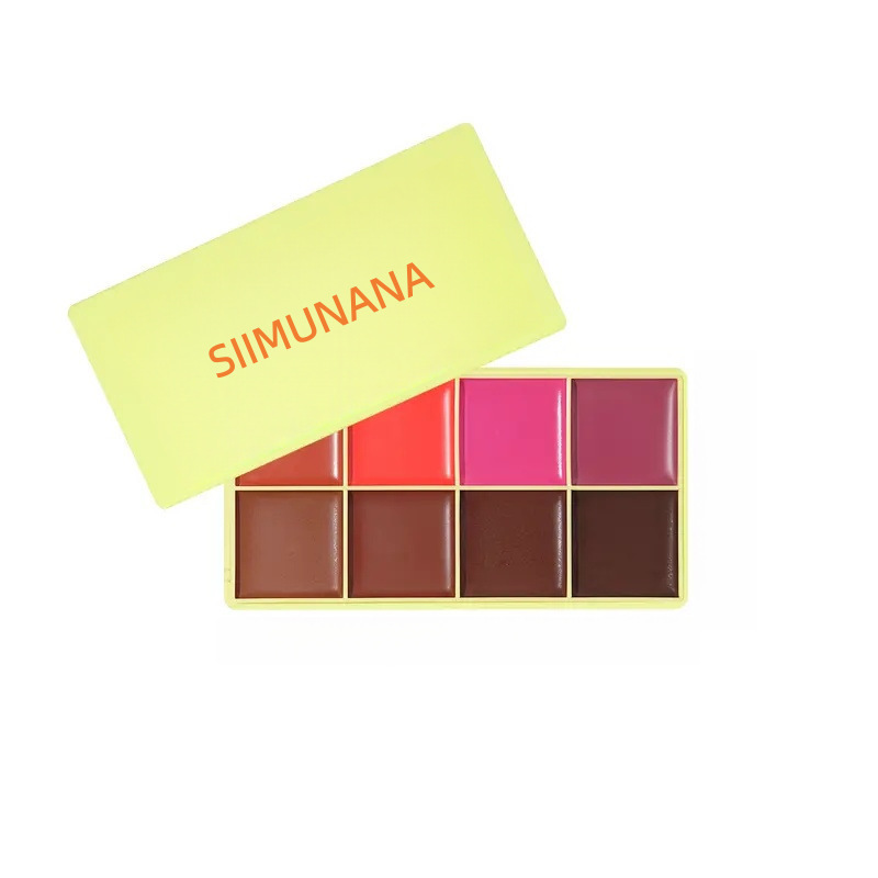 Cross-Border Tk Hot-Selling Amazon Same Style 8-in-1 Contour Makeup Facial Blush Palette Long-Lasting Waterproof Blush