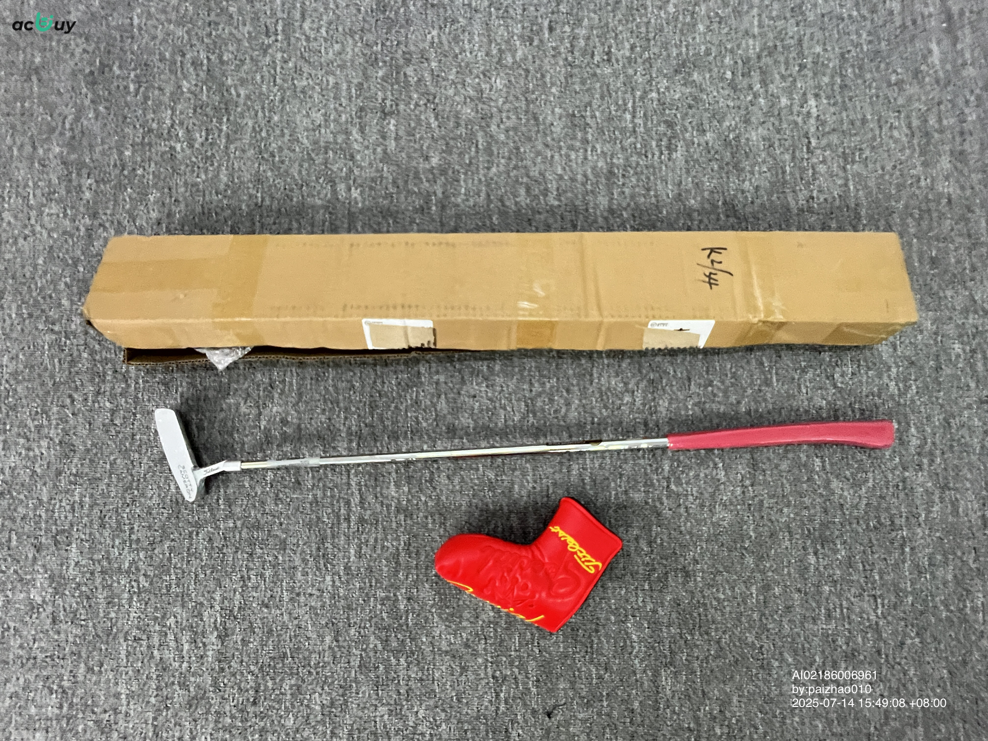 Golf Club Crown Squareback2 Straight Putter for Men and Women with Club Cover QC