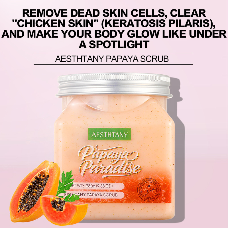 Foreign Trade Cross-Border Aesthtany Papaya Scrub Papaya Scrub Exfoliating Deep Cleansing Scrub