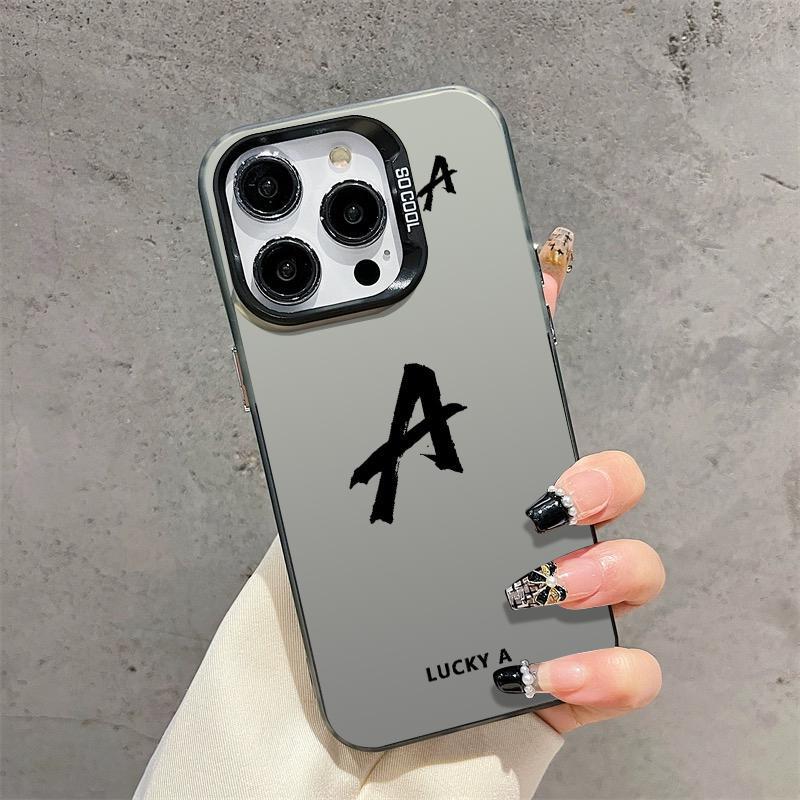 Simple lucky letter couple phone case Apple 15Pro phone case 14ProMax/13/12/11 personality 8