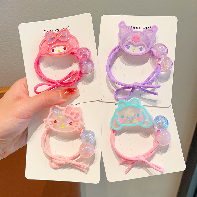 Children's rubber band hair tie baby braid hair ring girls' hair rope high elastic and durable girls' hair rope does not hurt hair