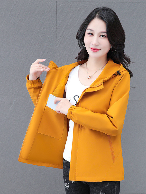 Early Spring Hooded Thin Jacket Jacket Women's 2025 Spring and Autumn New Casual Fashion Outdoor Jacket Top