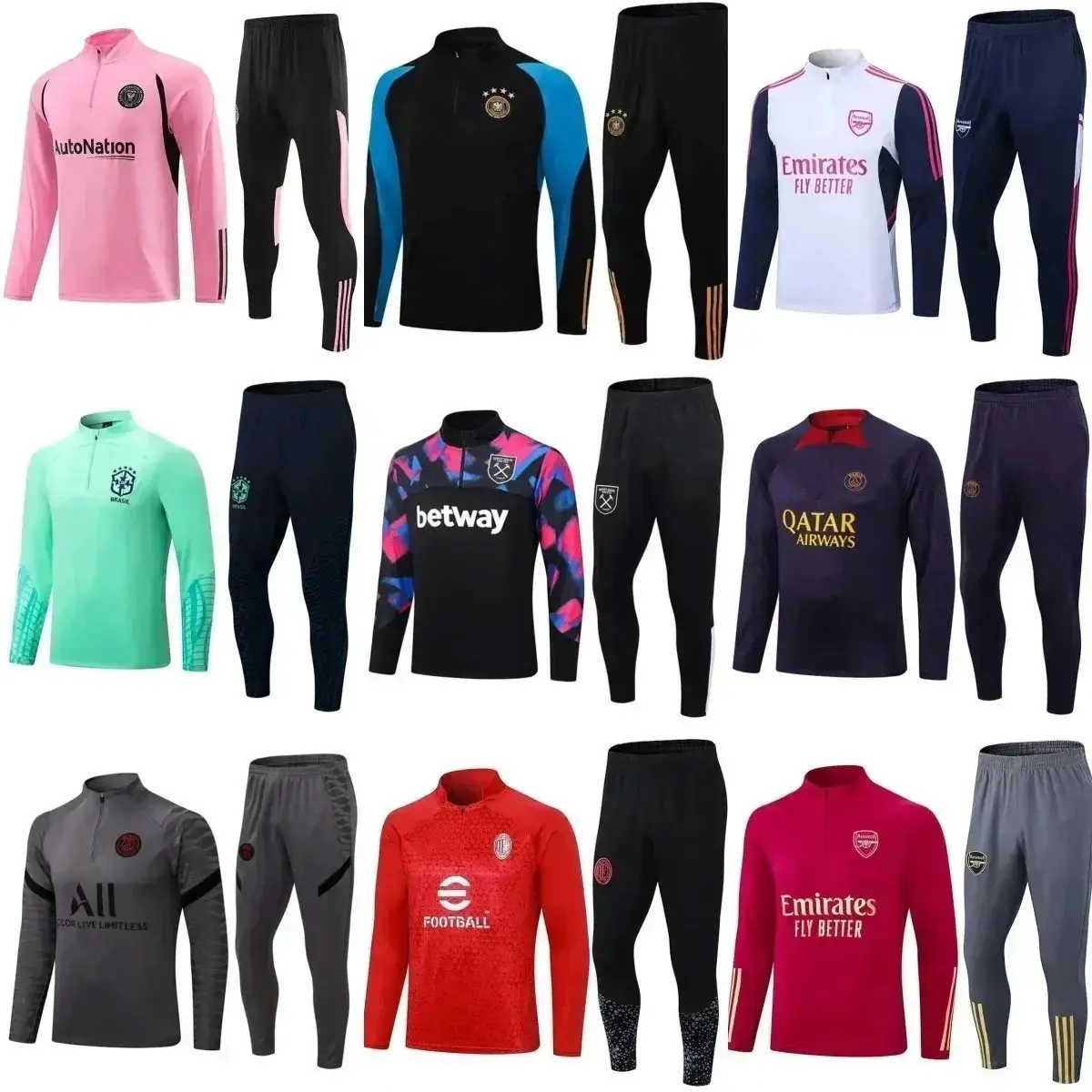 SJ24--时尚主流足球训练服WhatsApp+86 159 8088 5450