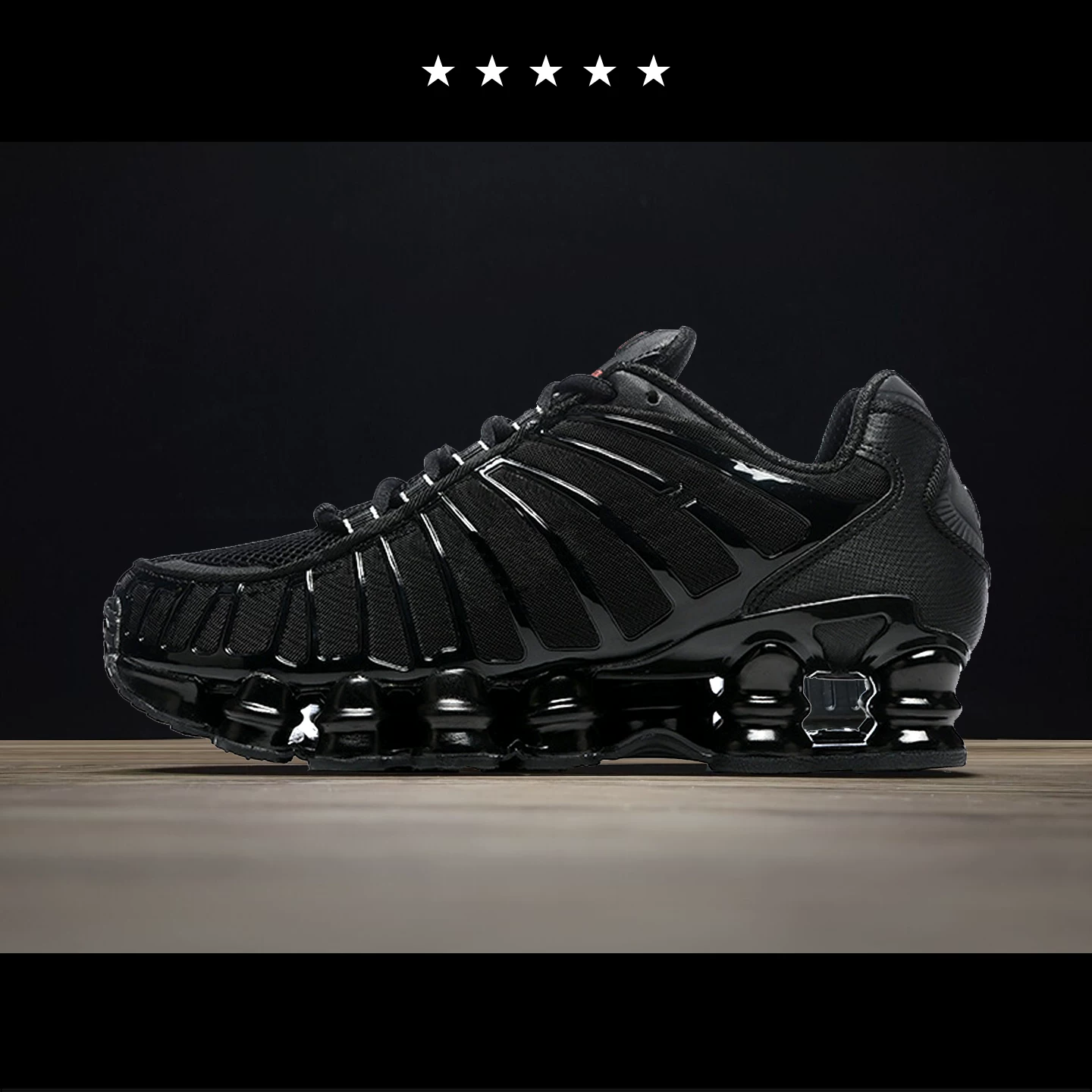 Zhenshu shoes men's shoes classic air cushion column running shoes retro air cushion shoes men's all black comfortable casual sports shoes