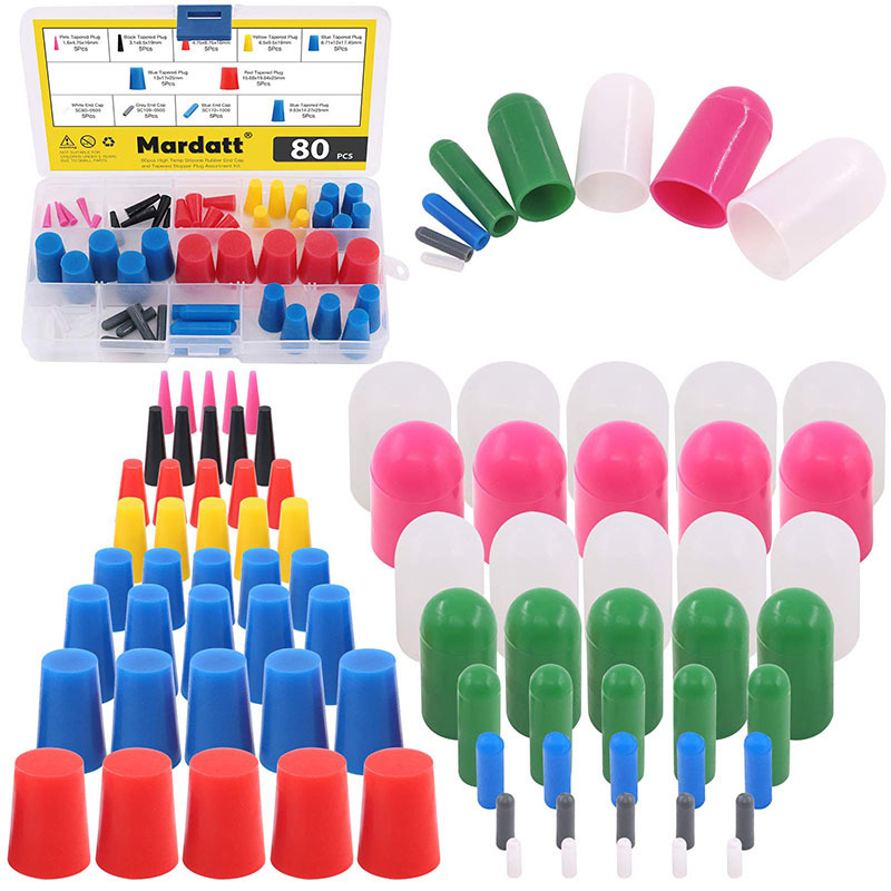 High Temperature Resistant Silicone Plug, Anti-Baking Tapered Plug, Waterproof Electroplating, Oil Spraying, Shielding and Sealing Anode Screw Silicone Sleeve