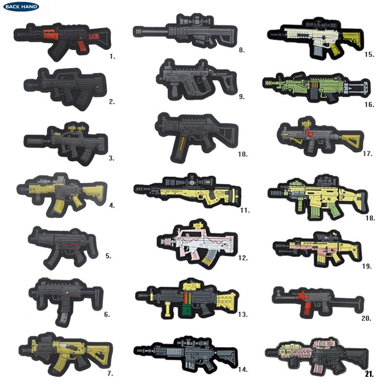 Cross-border source Q version of weapons hook and loop armband 81 plastic rubber stamp camouflage 95B morale stick skill stamp