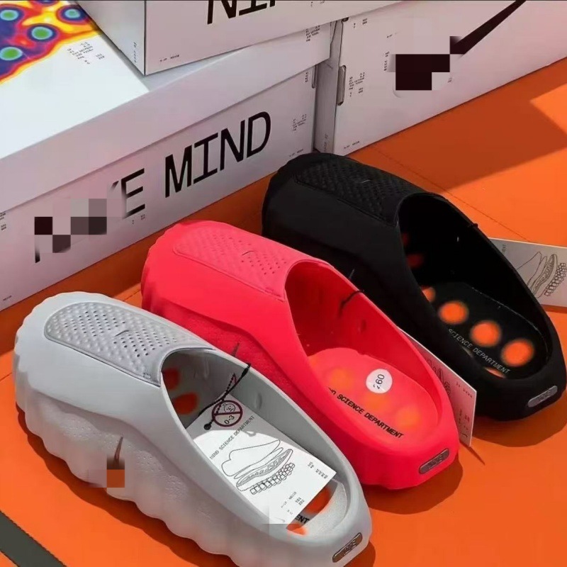 Cross-Border Foreign Trade Mind 001 Technology Foot Massage Comfort Slippers for Men and Women, Trendy Casual Closed-Toe Beach Shoes QC-foto från 1688 på Qualit.ly