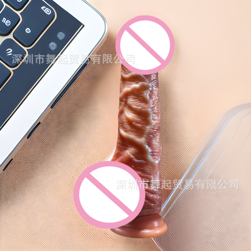 Foreign Trade Female-Use Silicone Penis-Like Dildo, High Simulation Female Masturbation Device, Fake Sex Toys Wholesale