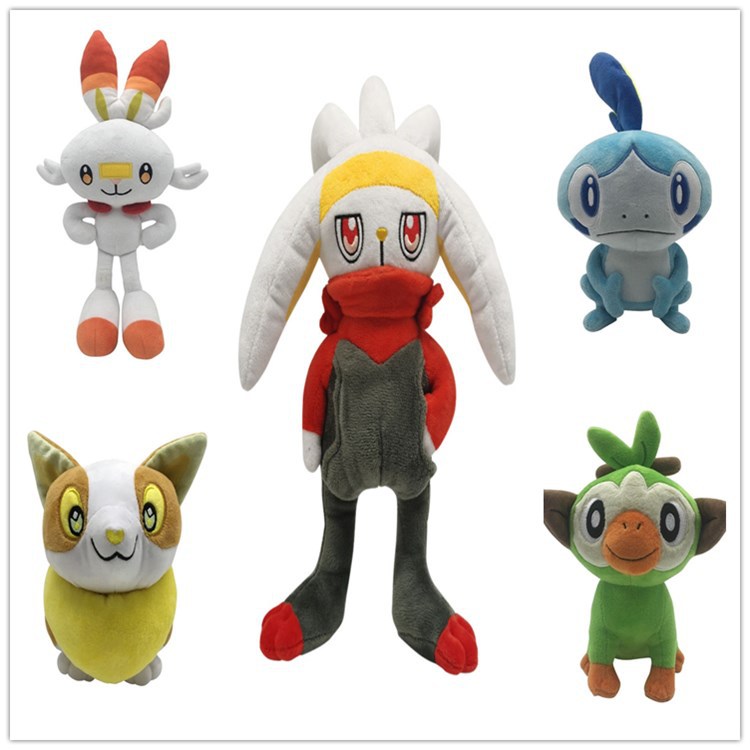 Spot Cross-Border Pokemon Sword and Shield Yu Sanjia Plush Toy Pokemon Cartoon Doll Grabber Doll