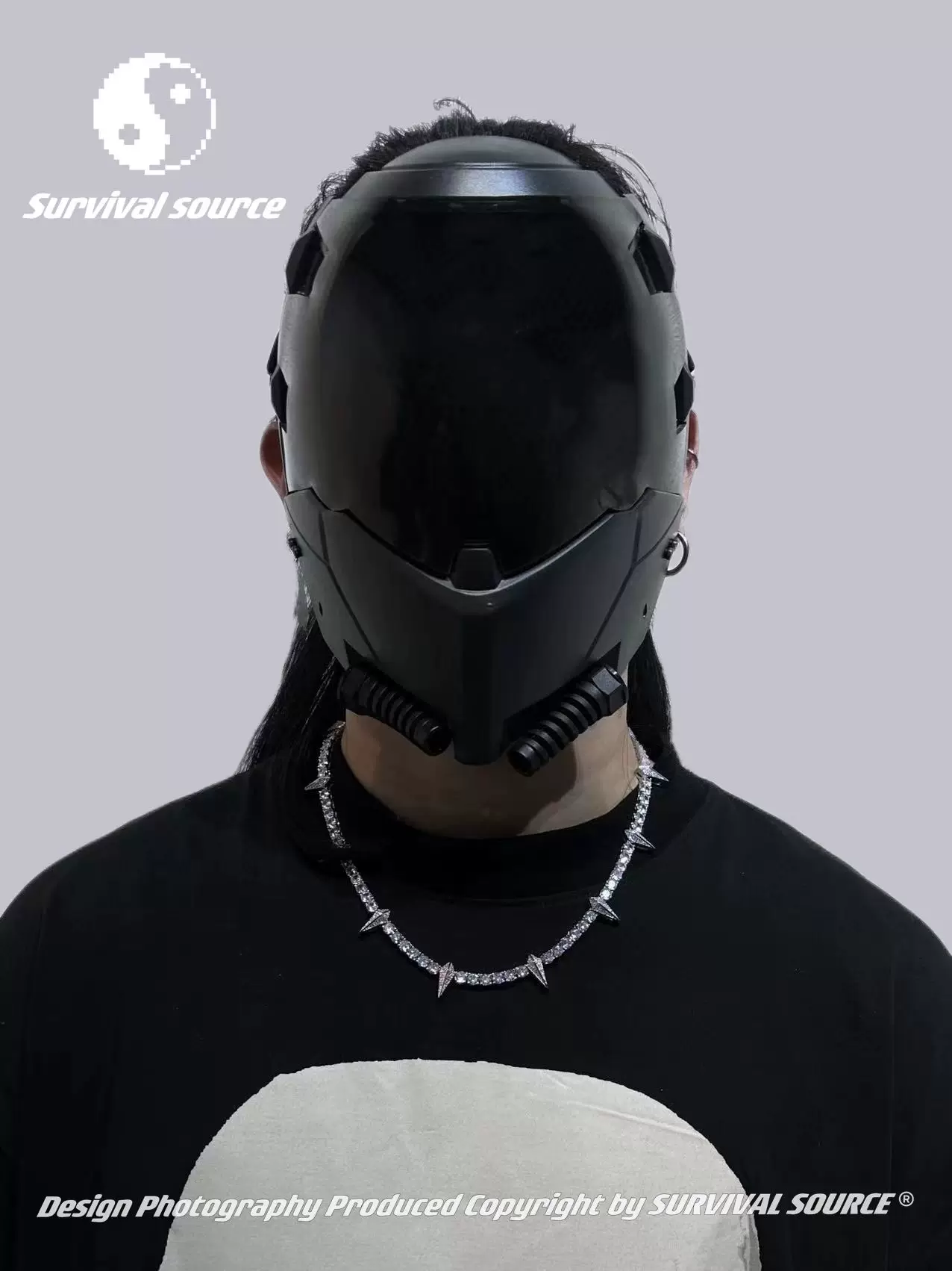 SSOURCE Versatile Personalized Panther Tennis Chain European and American Hip Hop Trend Rap China-Chic Necklace Simple and Advanced