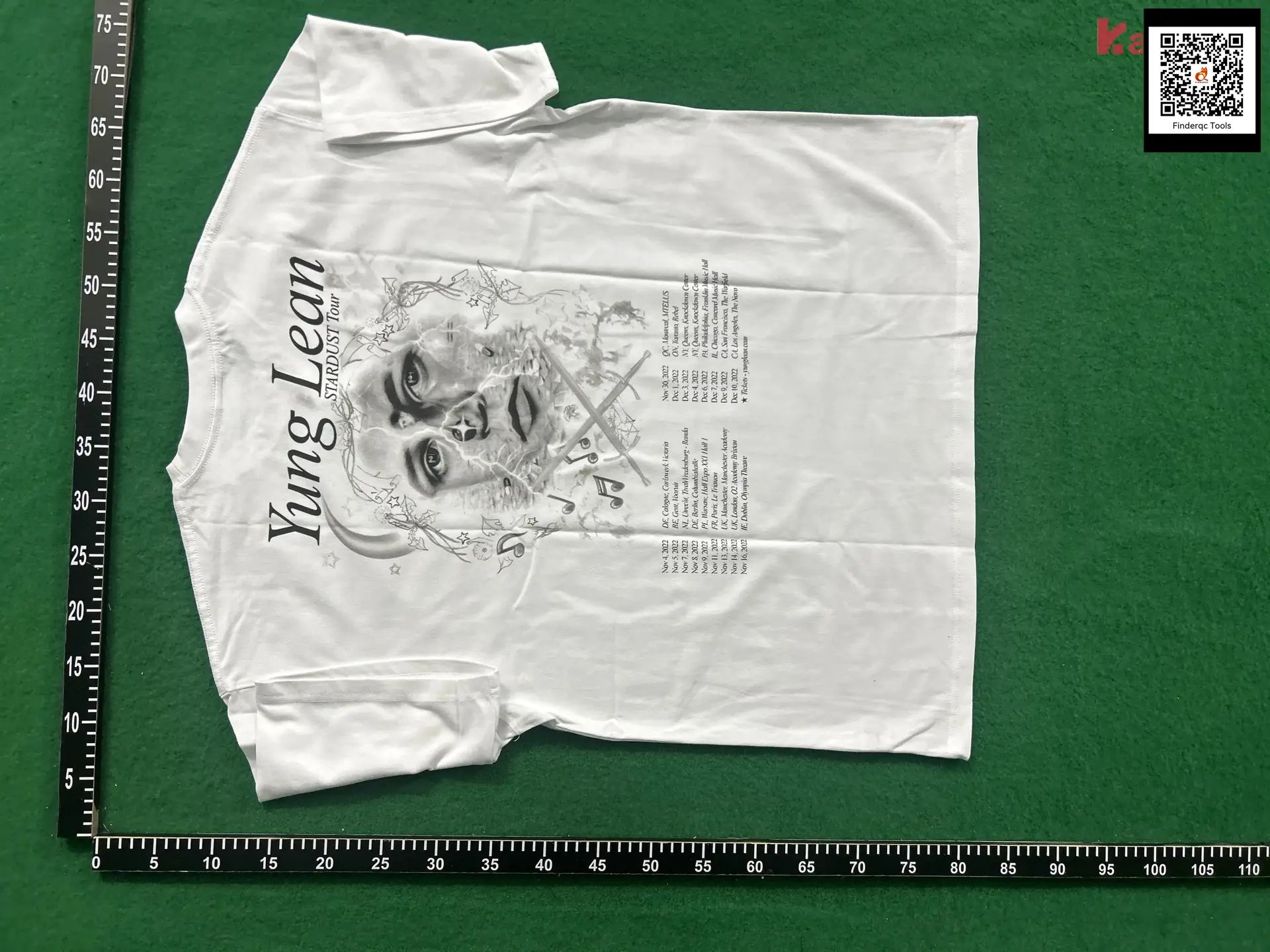 Drain Gang X Yung Lean Stardust Tour American Retro Heavyweight T-Shirt