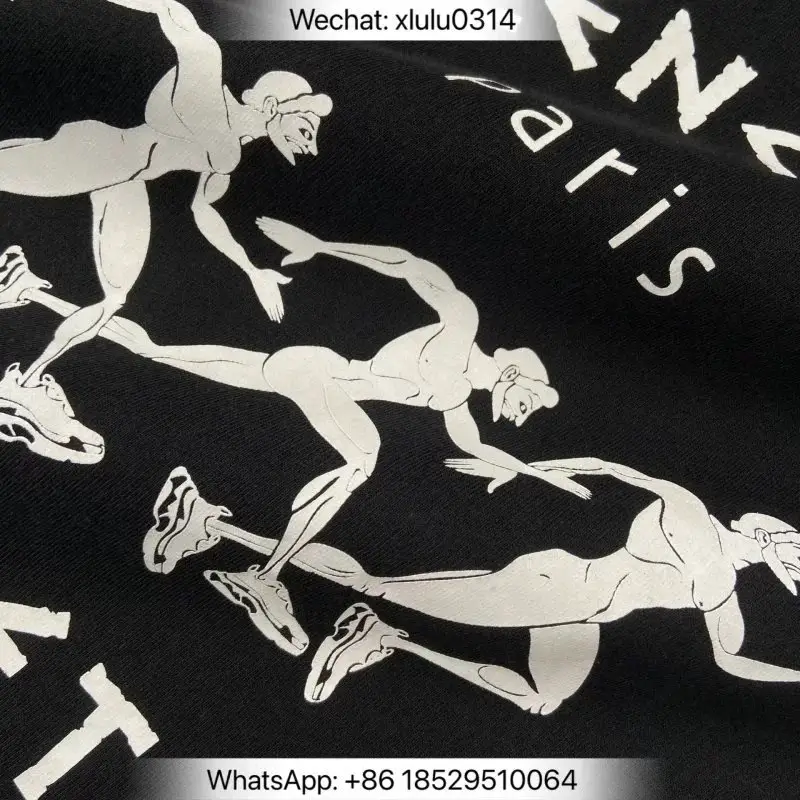 Jasonreps Running Man Raglan Padded Hoodie
