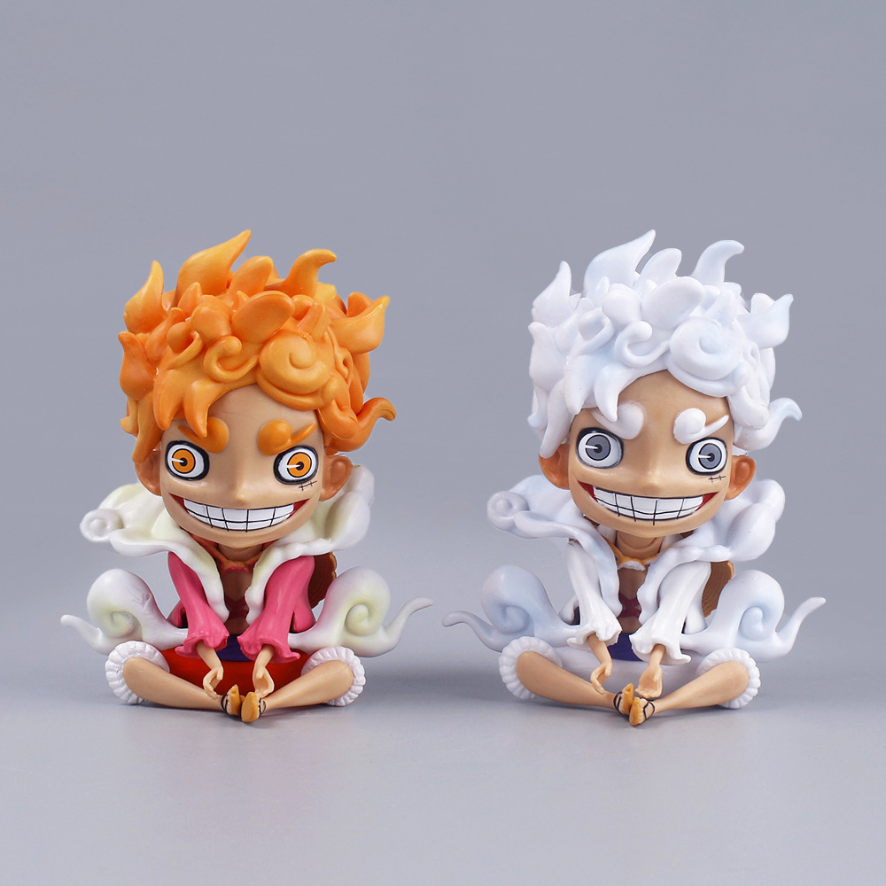 Q version Nika Lufei hand model animation series One Piece Sun God car doll ornaments