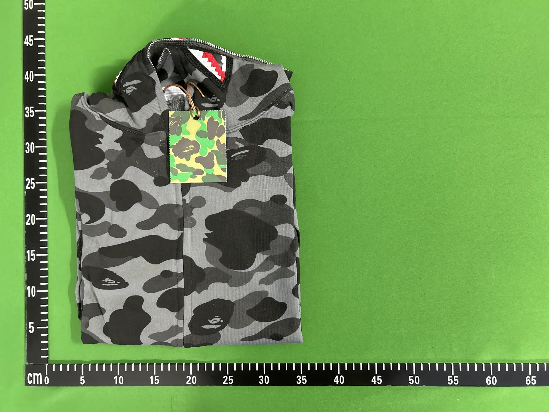 BAPE Full Zip Hoodie Grey Camo