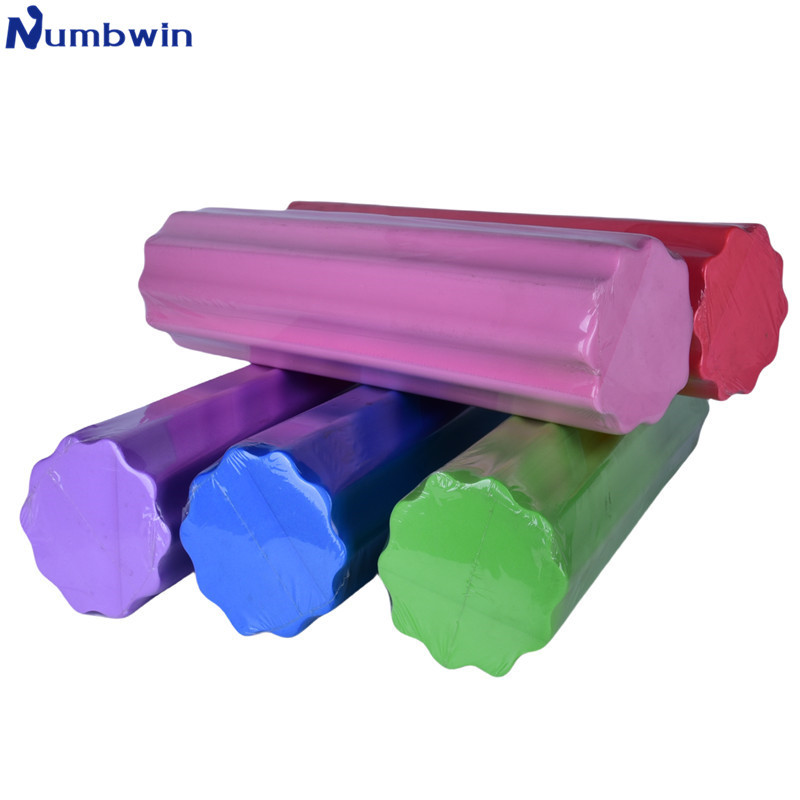 60cm yoga column gear yoga stick foam shaft roller wheel deep massage stick relax muscle foam roll