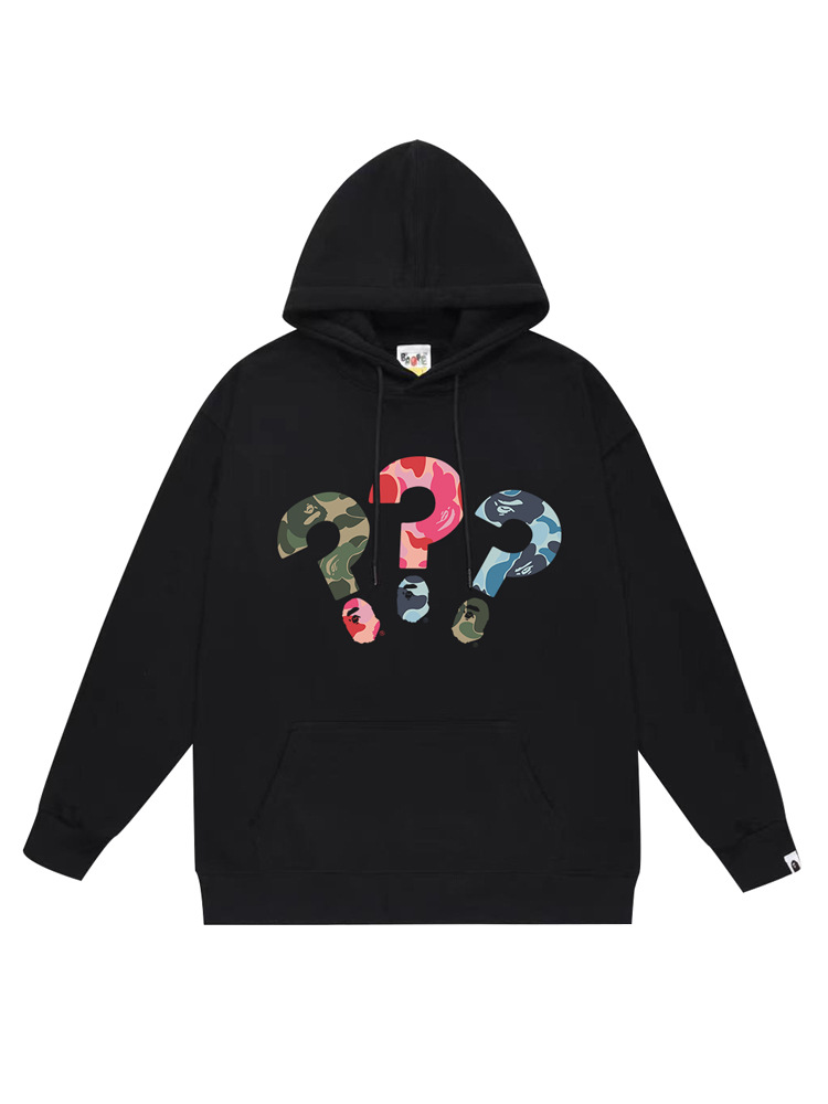 Cross-Border Wholesale Supply of Export Trendy Brand Heavyweight Bape Ape Head Hooded Sweatshirt Shark Long-Sleeved Hoodie Jacket 5