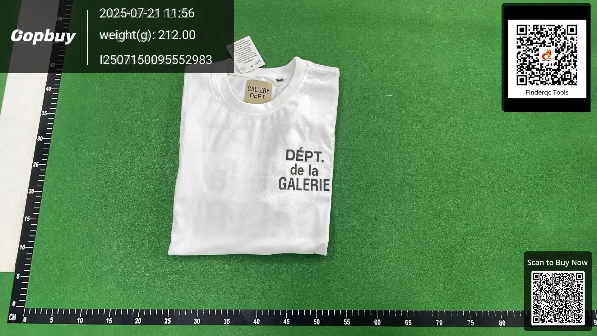 GALLERY Trendy Brand DEPT Classic Letter Slogan LOGO Gradient Printing Short-sleeved T-shirt Men's and Women's Tanabata Couple Dress