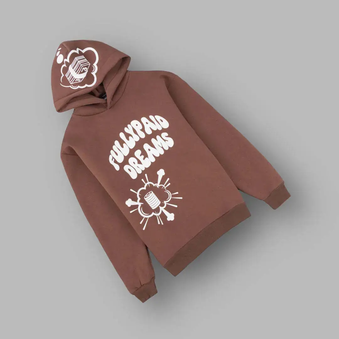 European and American 2024 foreign trade cross-border autumn and winter men's and women's street fashion hip hop American letter printing hooded pullover sweater
