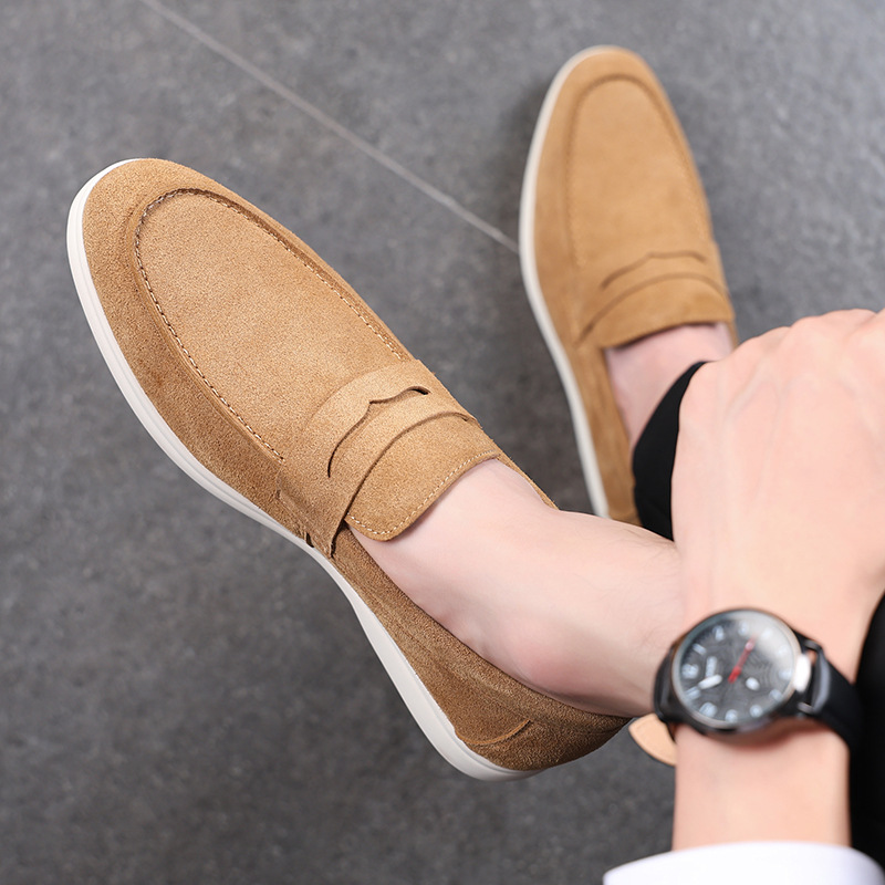 22066 Foreign Trade Cross-Border European and American New Style Men's Casual Loafers, Lightweight Everyday Slip-On Shoes, Same Style Lazy Shoes