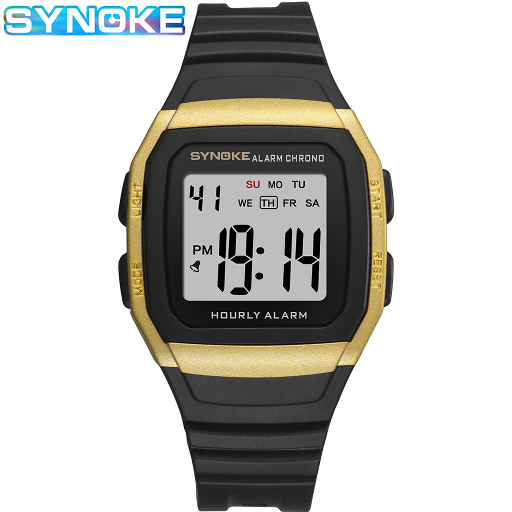 Factory goods multifunctional sports electronic watch synoke watch new shockproof waterproof AliExpress cross-border student bag