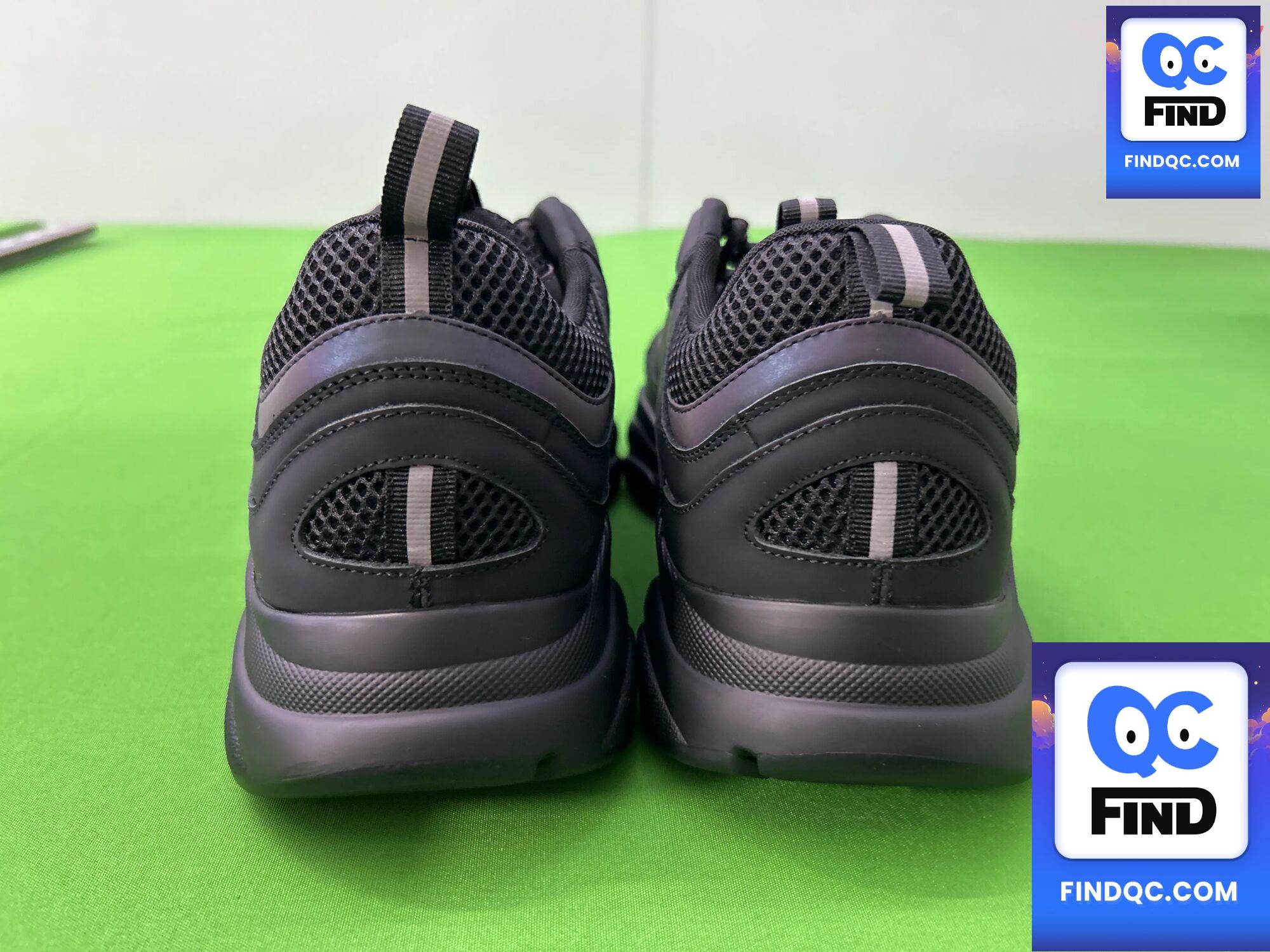 Dior B27 sneakers black — zdjęcie QC 2