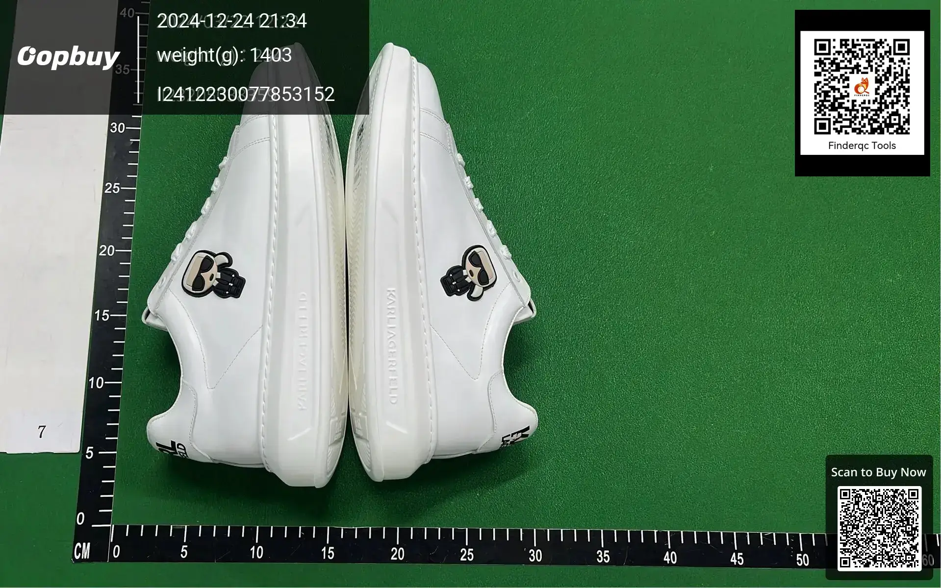 Karl Lagerfeld White Leather Fashion Board Shoes