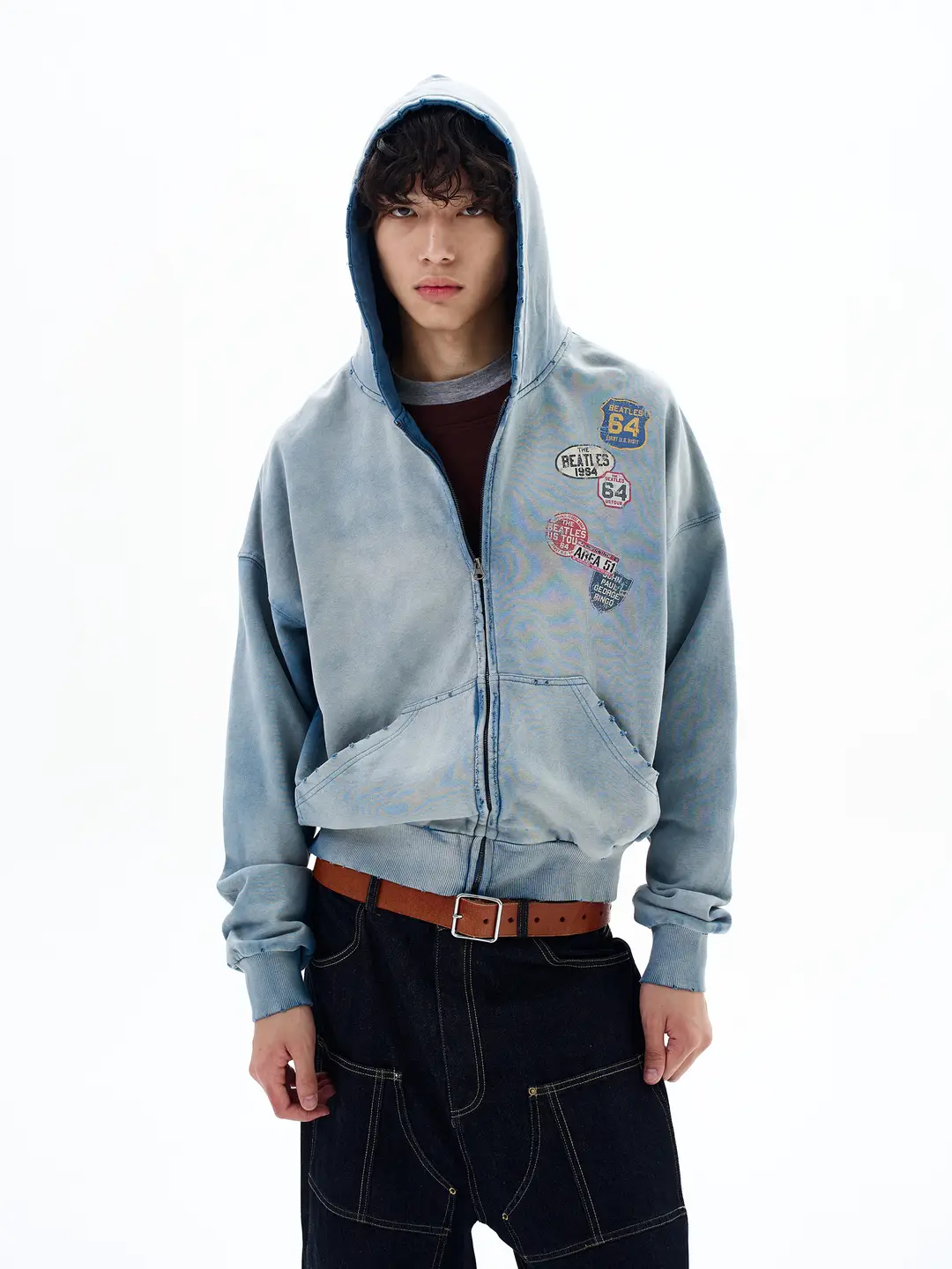 Tailang's Shop Autumn American-Style Lazy Chic Sweatshirt for Men with a High-End Feel, Niche Label Print, Vintage Jacket for Couples