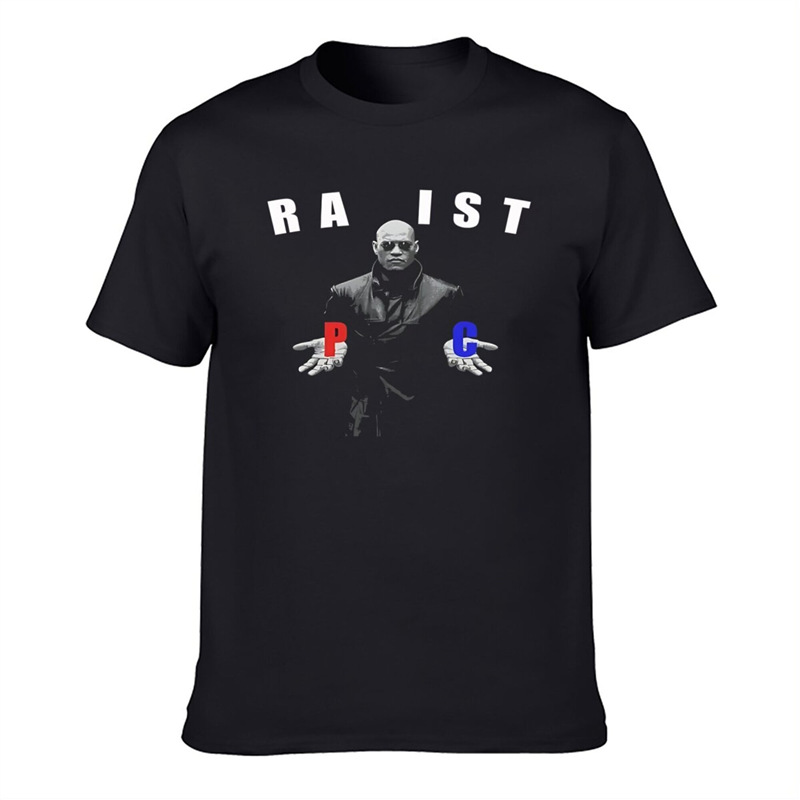 Racist Rapist Morpheus t Shirt Funny Red Pill or Blue Matrix